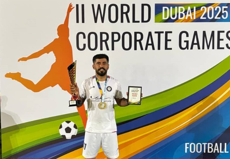 فوتبالیست نیشکری به عنوان بهترین بازیکن مسابقات جهانی فوتبال کارگری انتخاب شد